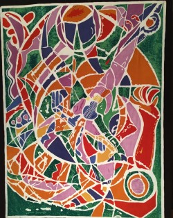 the music and dance .108x92 .prix.1800€  création 1993