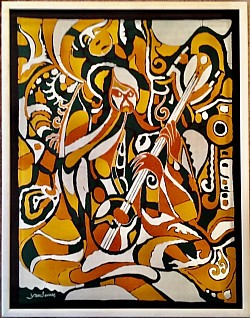 Créations Batiks /1997/dimension 70x70 /prix 1400€