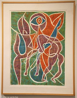 Danse mania /de la gravure classique Carborundum /80x70 /année 1998