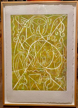 Musique en scène /de la gravure classique Carborundum /80x70 /année 1998